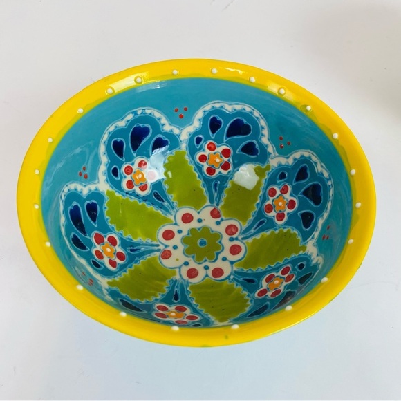 Set Of 3 Yokahama Studio Hand-painted Textured Glaze Bowls 6” - Picture 3 of 11